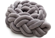 Бампер - косичка Twins 3-х прядна подвійна 200 см 2020-K3-2-200-10, grey, сірий