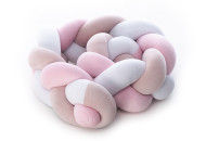 Бампер - косичка Twins 3-х прядна 170 см 2020 K3-170-08, pink, розовый
