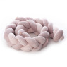 Bumper - pigtail Twins 3-strand 200 cm Pastel powder