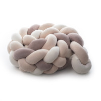 Бампер - косичка Twins 4-х прядна 120 см бежевий