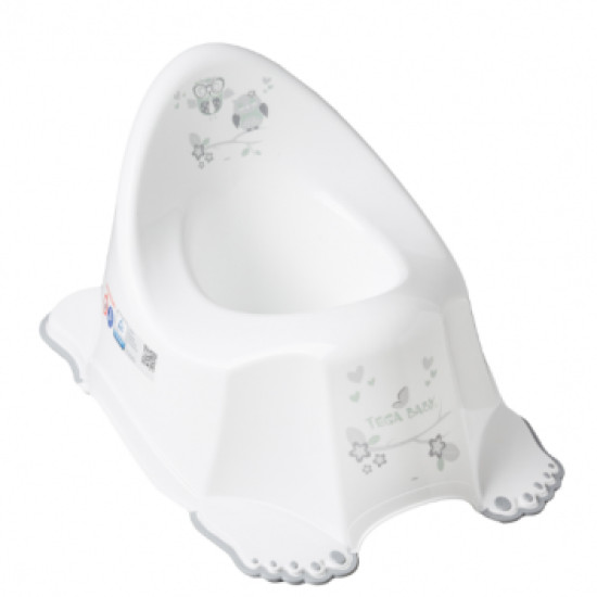 Горшок Tega SO-001 Сова без музыки SO-001-103, white, белый