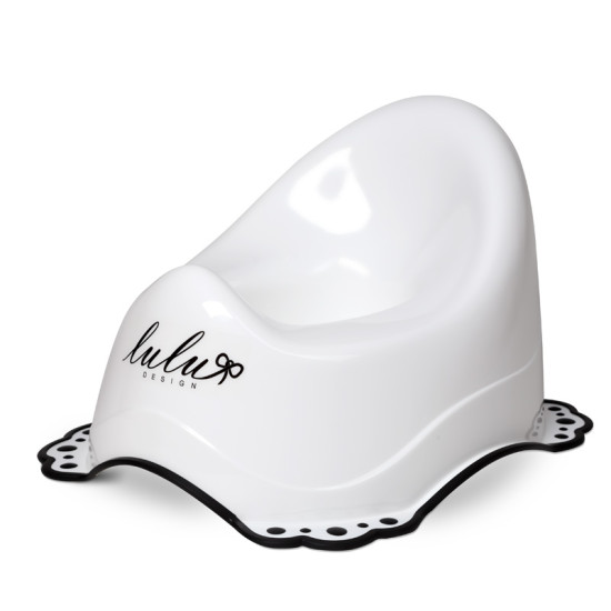 Горшок Maltex Lulu 2K 3470 white/black, білий/чорний