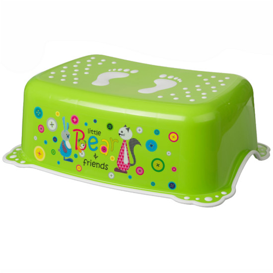 Подножка Maltex Bear & Friend 2K white / green, белый / зеленый