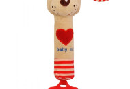 Плюшевая игрушка для руки Baby Mix Собачка STK-17514D, mix, беж / красный