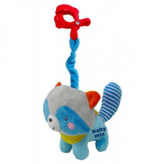 Plush suspension Musical Baby Mix Raccoon P / 1221-DA00, MIX, multicolyr