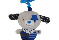 Плюшевая подвеска музыкальная Baby Mix Собачка синий P / 1212-EU00, mix, мультиколир