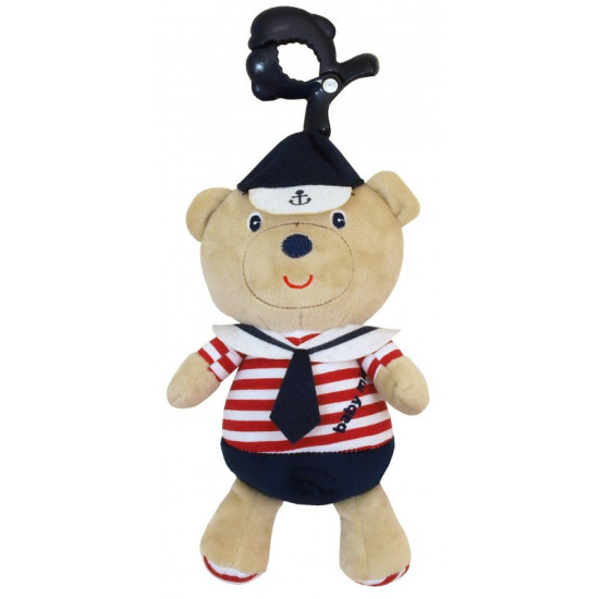 Плюшевая подвеска музыкальная Baby Mix Мишка моряк P / 1172-DA00, mix, мультиколир
