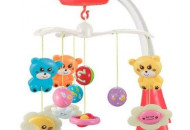 Мобіль Baby Mix пластиковий з проектором FS-35604 Ведмедики червоний