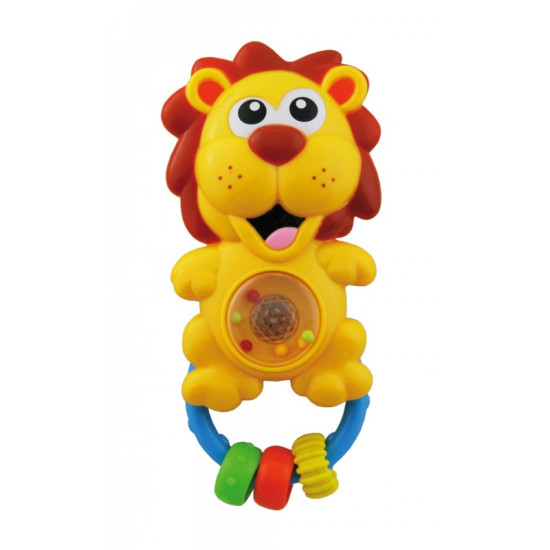 Игрушка пластиковая музыкальная Baby Mix Лев PL-310547B, yellow, желтый