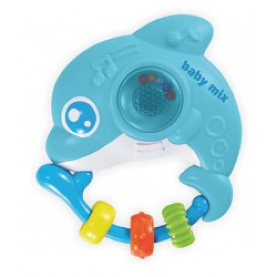 Игрушка пластиковая музыкальная Baby Mix Дельфин PL-380040, blue, голубой