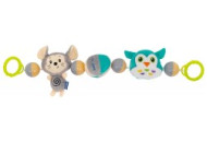 Игрушка плюшевая погремушка Baby Mix Мышка и сова TE-8544-48, mix, мультиколир