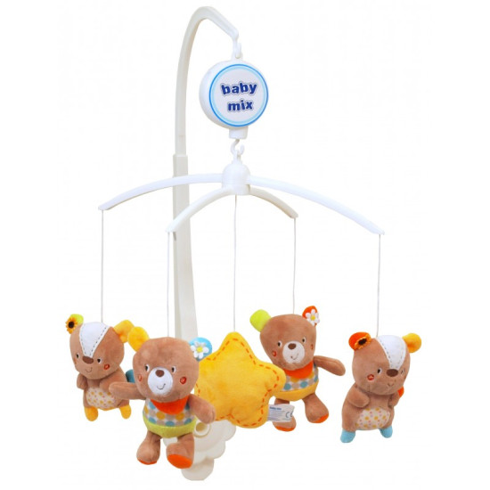 Mobile Baby Mix Plush Mechanical TK-424M Forest Beasts