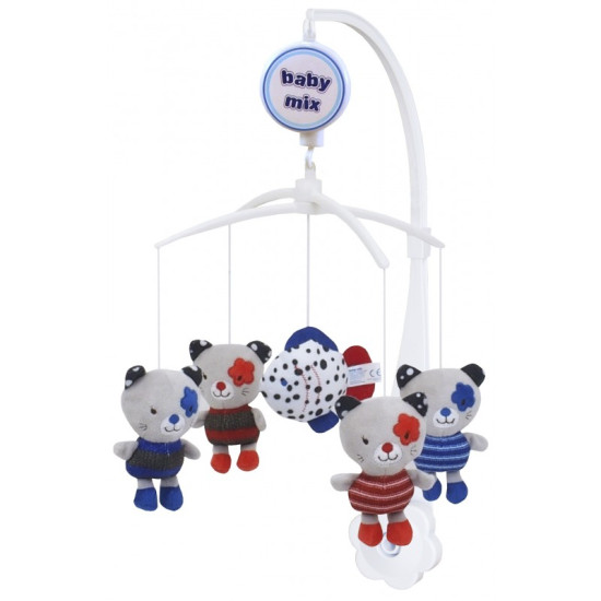 Mobile Baby Mix Plush Mechanical TK-463M cats