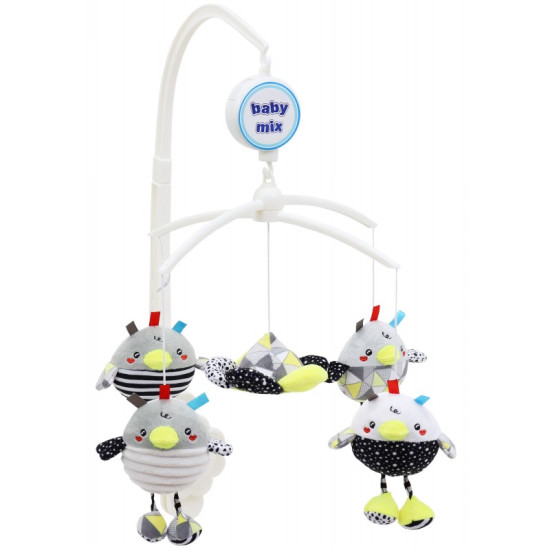 Мобиль Baby Mix плюшевый механический TK-478M Цыплята 