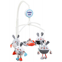 Мобиль Baby Mix плюшевый механический TK-480M Кролики 