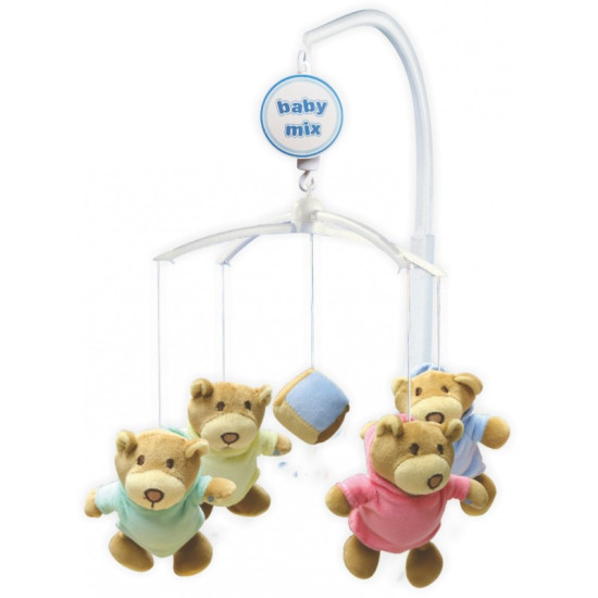 Мобиль Baby Mix плюшевый механический TK-709M Мишки 