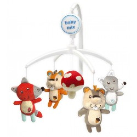Mobile Baby Mix Plush Mechanical TK-349M fox and protein