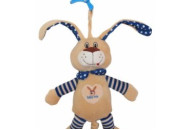 Plush suspension Musical Baby Mix Rabbit STK-17505b, Blue, Blue