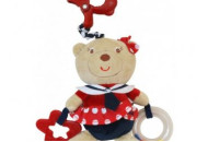 Плюшевая подвеска музыкальная Baby Mix E / 2553-3700 Мишка морячка E / 2553-3700, mix, мультиколир