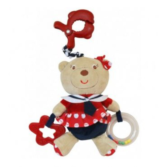 Плюшевая подвеска музыкальная Baby Mix E / 2553-3700 Мишка морячка E / 2553-3700, mix, мультиколир
