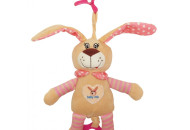 Plush suspension Musical Baby Mix Rabbit STK-17505P, Pink, Pink