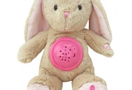 Музыкальный Кролик Hadi Baby Mix STK-18957 с проектором розового цвета