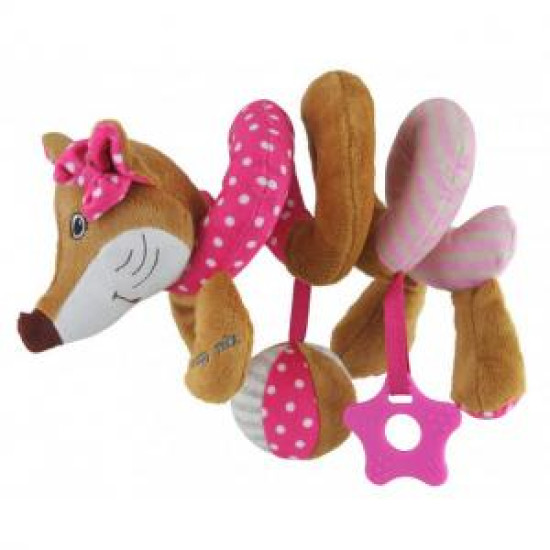 Плюшевая спираль Baby Mix Лиса STK-17511P, pink, розовый