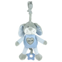 Плюшевая подвеска музыкальная Baby Mix STK-19393D Собачка STK-19393 BD, blue, синий