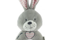 Плюшевая погремушка Baby Mix STK-19643R Кролик STK-19643PR, pink, розовый