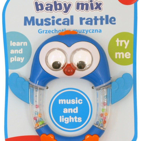 Игрушка пластиковая музыкальная Baby Mix KP-0693 Пингвин KP-0693, blue, голубой