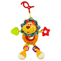 Плюшевая подвеска с вибро Baby Mix TE-8562-24L, Лев, желтый