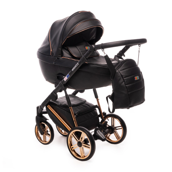 Коляска 2 в 1 Broco Miracle black, черный