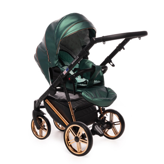 Коляска 2 в 1 Broco Miracle green, зеленый