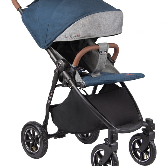 Коляска Coletto Nevia navy, джинсовый