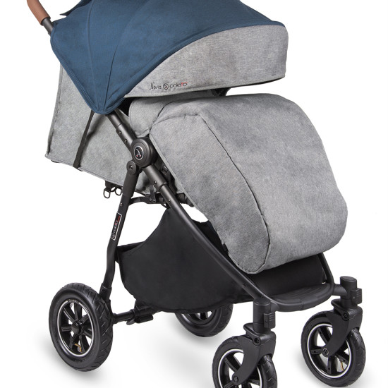 Коляска Coletto Nevia navy, джинсовый