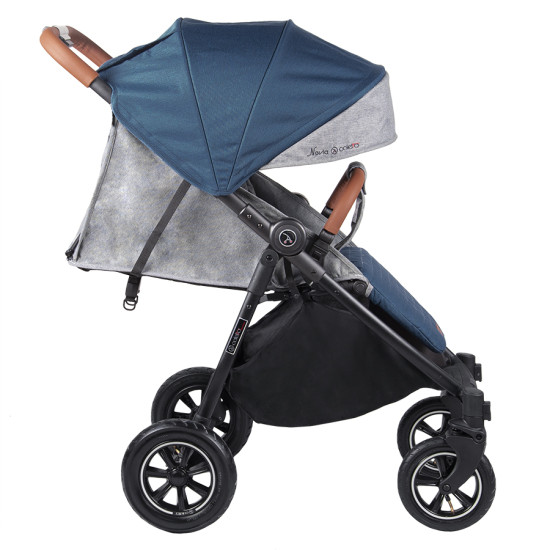 Коляска Coletto Nevia navy, джинсовый