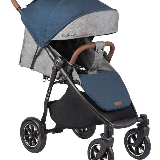 Коляска Coletto Nevia navy, джинсовый