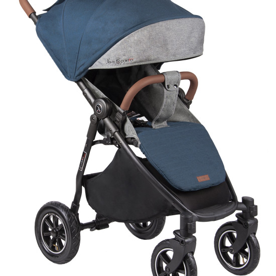 Коляска Coletto Nevia navy, джинсовый