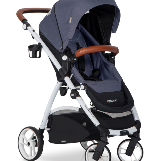 Коляска EasyGo Optimo (без сумки и без люльки) denim, джинсовый