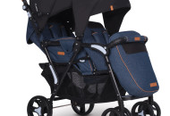 Коляска для двійні EasyGo Fusion Duo 2019 denim, джинсовий