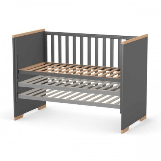Bed Veres LD9 SITEL without wheels without a box 09.3.1.37.16, dark gray, black/beech