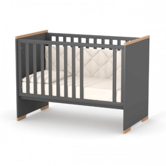 Bed Veres LD9 SITEL without wheels without a box 09.3.1.37.16, dark gray, black/beech