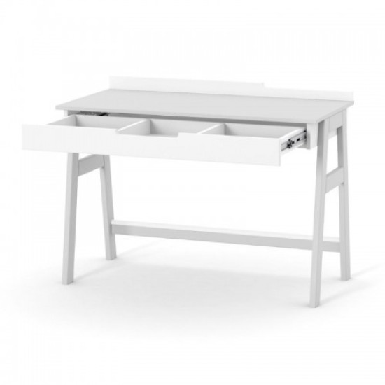 Стіл письмовий Верес Манхетен 46.32.2.17, біло/сірий, білий/сірий