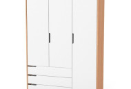 Шафа Верес Manhattan 1200 з шухлядами біло/буковий, білий/беж