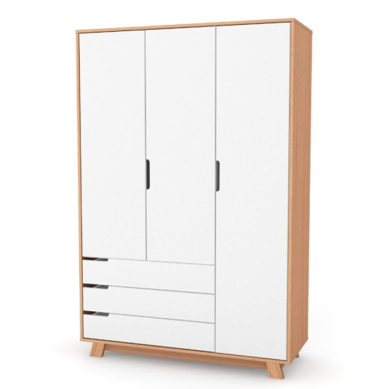 Шкаф Верес Manhattan 1200 с ящиками бело / буковый, белый / беж