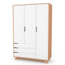 Шафа Верес Manhattan 1200 з шухлядами біло/буковий, білий/беж