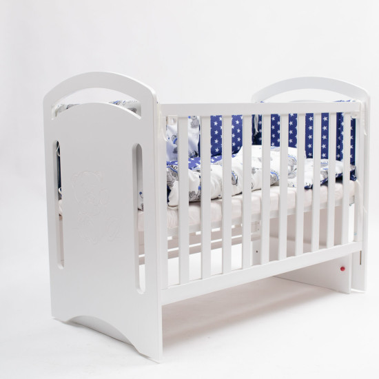 Кровать Twins Bo-Bo маятник без ящика 9801-TB-01, белый, белый