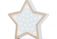 Ночник Sabo Звездочка N01wh2, дерево и белый, белый / беж