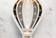 Нічник Sabo Воздушный шар N04bk1, чорний & сірий & білий, білий/сірий