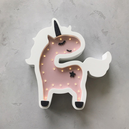 Ночник Sabo Единорог N08lp1, pink, светло розовый